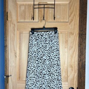 Black and White Polka Dot Skirt
